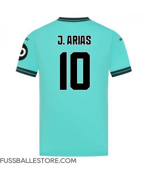 Günstige Wolves Jhon Arias #10 Auswärtstrikot 2025-26 Kurzarm Günstige Wolves Jhon Arias #10 Auswärtstrikot 2025-26 Kurzarm